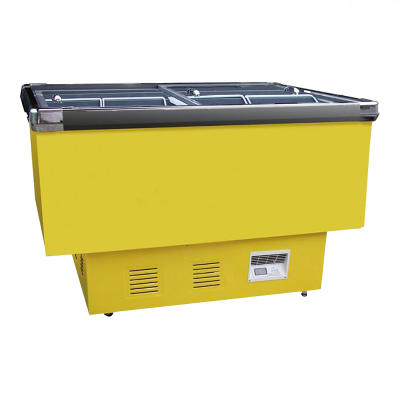 Vitrine cu insulă frigorifică cu fund plat Vitrine cu insulă frigorifică cu fund plat